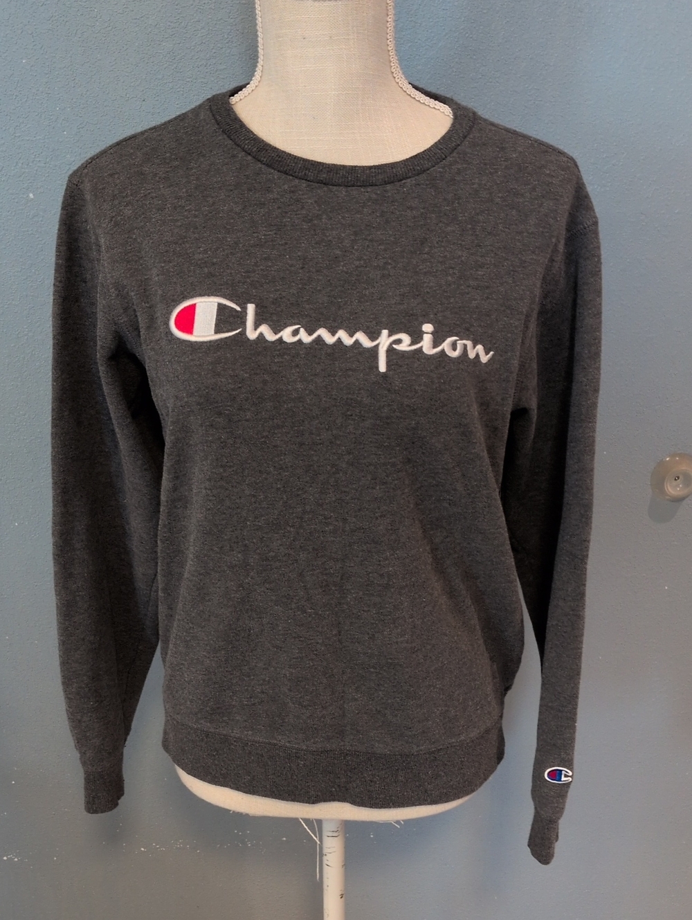 Champion Athletic Activewear Fleece Lined Cotton Blend Pullover Sweatshirt
